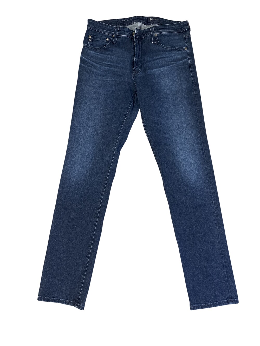 AG Tellis Jeans Mens 34x34 Blue Dark Wash Slim Tapered Stretch Denim Pants